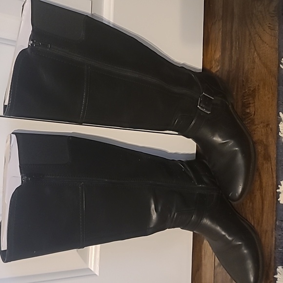 Merona black riding boots size 7.5 - Picture 2 of 3